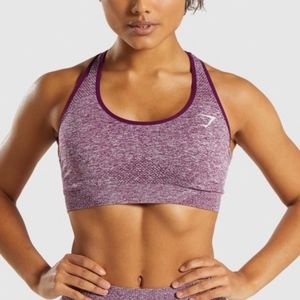 GymShark VITAL SEAMLESS SPORTS BRA Purple NWT